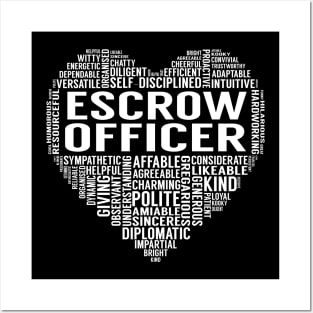 Escrow Officer Heart Posters and Art